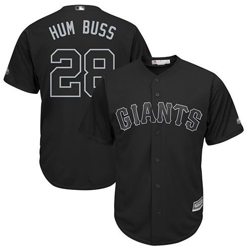 Giants #28 Buster Posey Black 