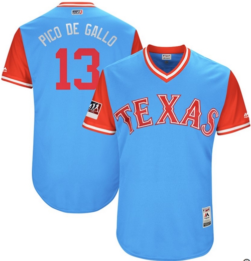 Rangers #13 Joey Gallo Light Blue 