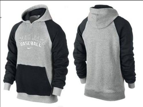 Toronto Blue Jays Pullover Hoodie Grey & Black