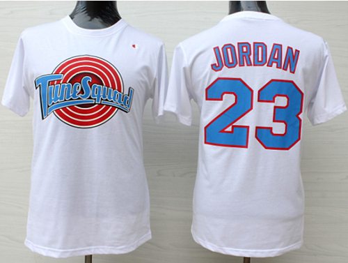 Space Jam Tune Squad #23 Michael Jordan White Basketball T-Shirt