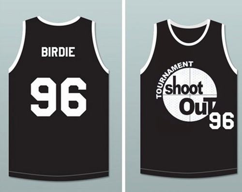 Tournament Shoot Out #96 Birdie Black Stitched Basketball Jersey