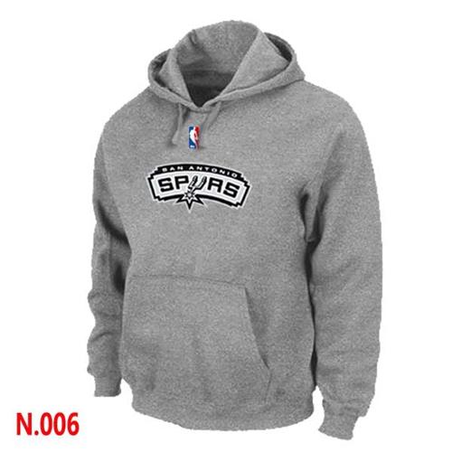 NBA San Antonio Spurs Pullover Hoodie Light Grey