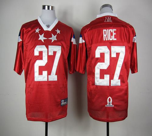 Ravens #27 Ray Rice Red 2012 Pro Bowl Stitched NFL Jersey