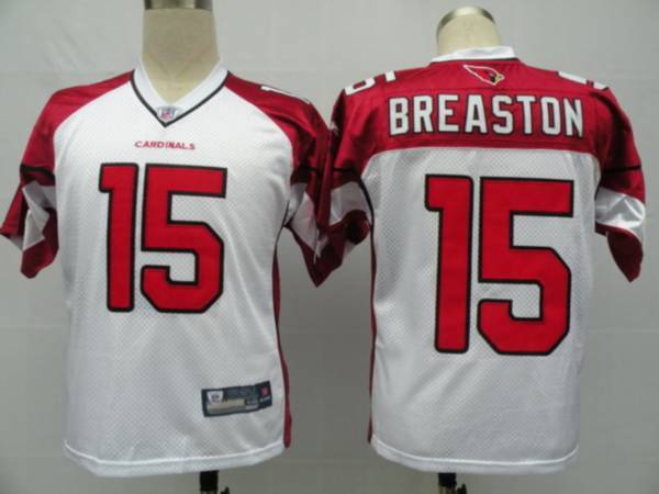 Cardinals #15 Steve Breaston White Stitched NFL Jersey