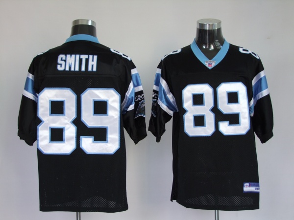 Panthers #89 Steve Smith Black Stitched NFL Jersey