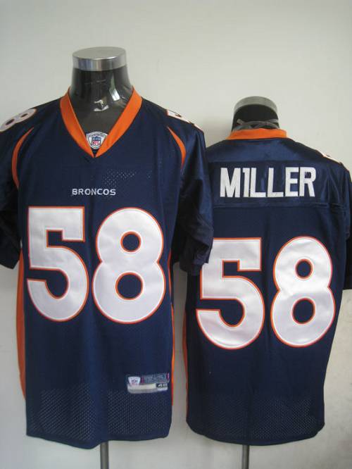 Broncos #58 Von Miller Blue Stitched NFL Jersey