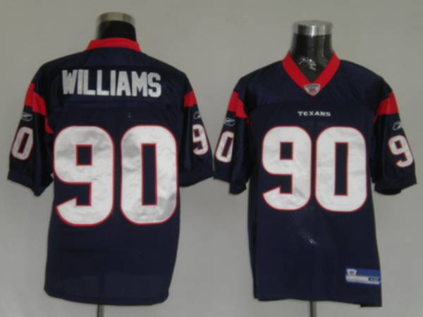 Texans Mario Williams #90 Blue Stitched NFL Jersey