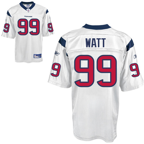 Texans #99 J.J.Watt White Stitched NFL Jersey