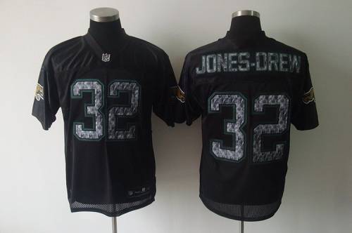 Sideline Black United Jaguars #32 Jones-Drew Black Stitched NFL Jersey