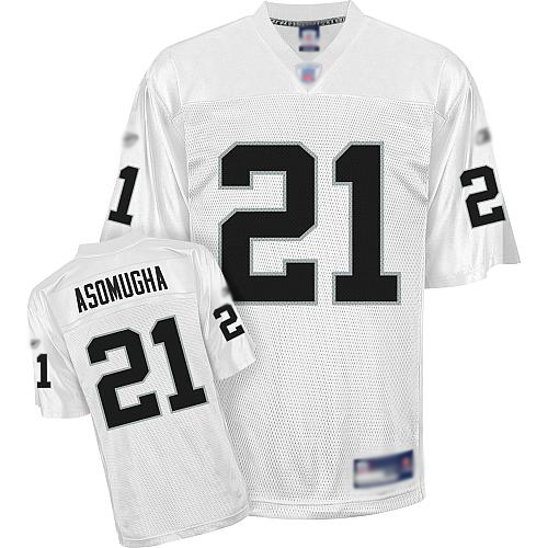 Raiders #21 Nnamdi Asomugha White Stitched NFL Jersey