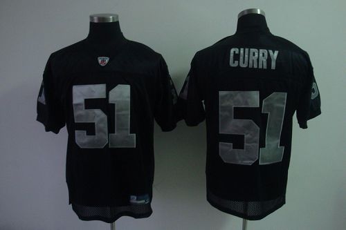 Raiders #51 Aaron Curry Black Stitched NFL Jersey