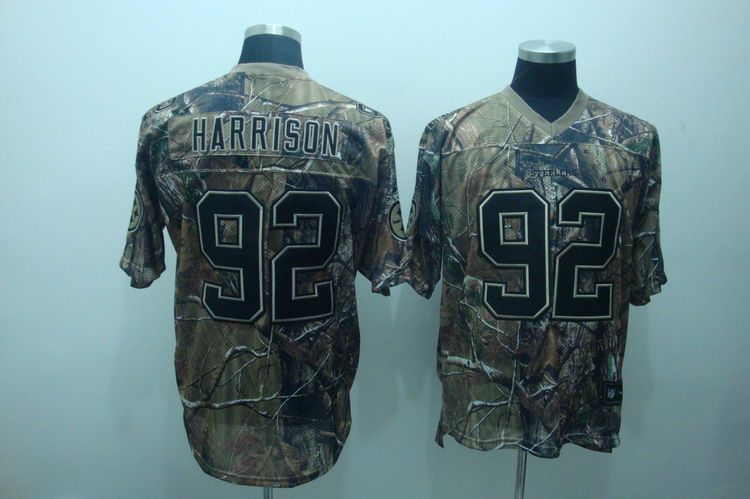 Steelers #92 James Harrison Camouflage Realtree Embroidered NFL Jersey