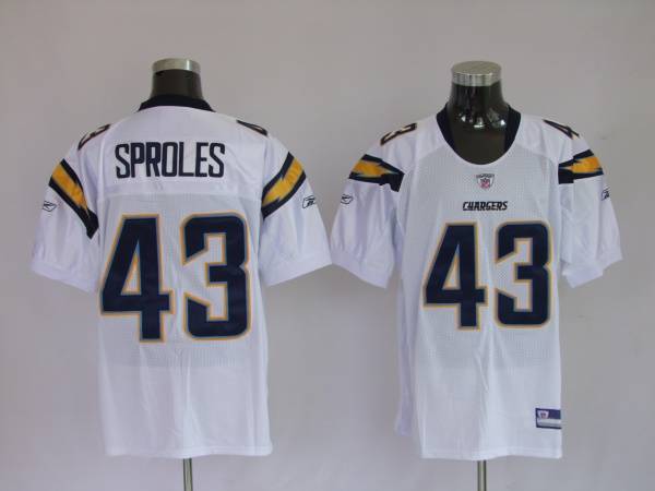 Chargers Darren Sproles #43 Stitched White NFL Jersey