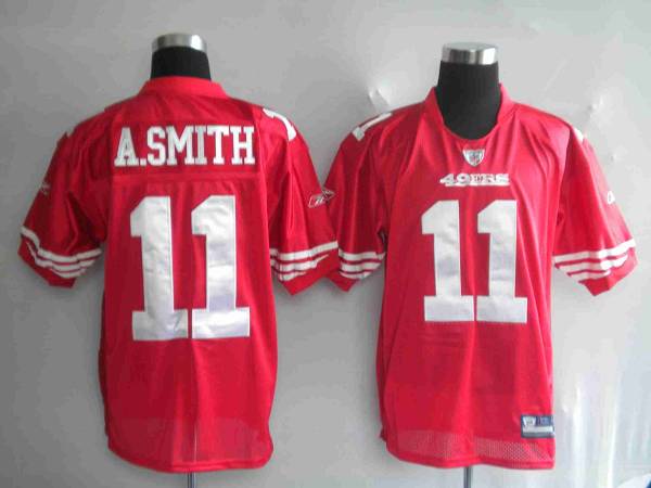 49ers Alex Smith #11 Stitched Red NFL Jersey