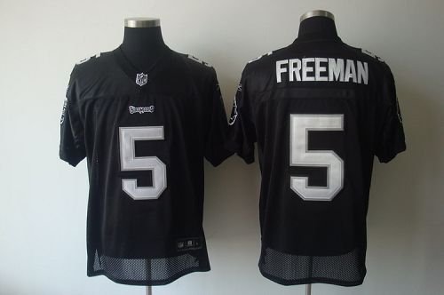 Buccaneers #5 Josh Freeman Black Shadow Stitched NFL Jersey