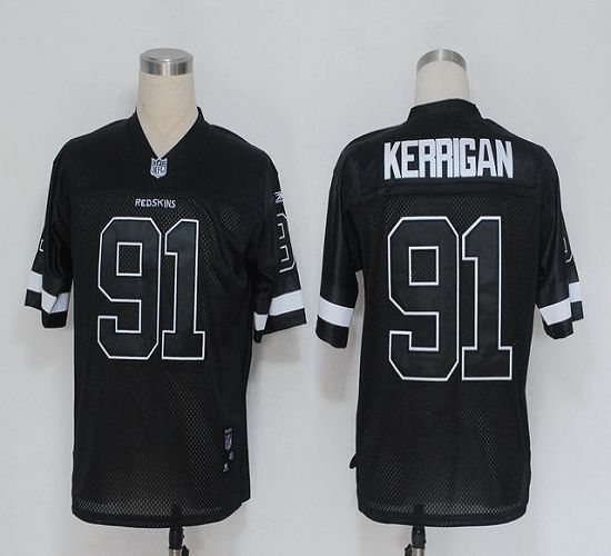 Washington Commanders #91 Ryan Kerrigan Black Shadow Stitched NFL Jersey