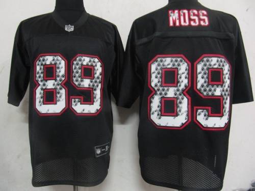 Sideline Black United Washington Commanders #89 Santana Moss Black Stitched NFL Jersey