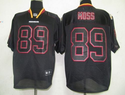 Washington Commanders #89 Santana Moss Lights Out Black Stitched NFL Jersey