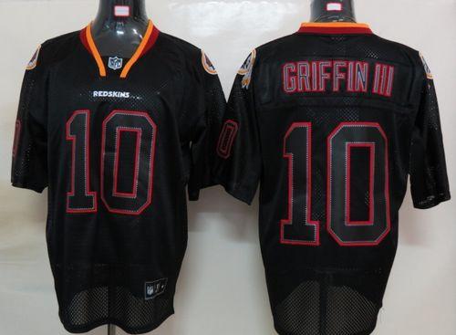 Washington Commanders #10 Robert Griffin III Lights Out Black Stitched NFL Jersey