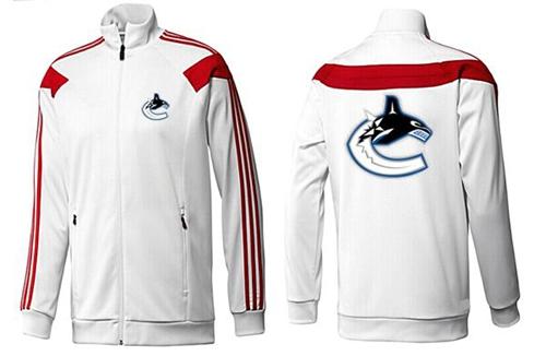 NHL Vancouver Canucks Zip Jackets White-1