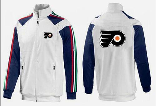 NHL Philadelphia Flyers Zip Jackets White-3