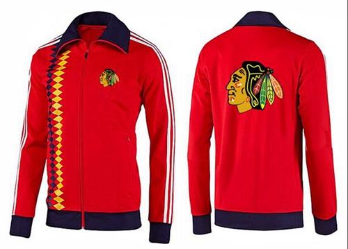 NHL Chicago Blackhawks Zip Jackets Orange-2