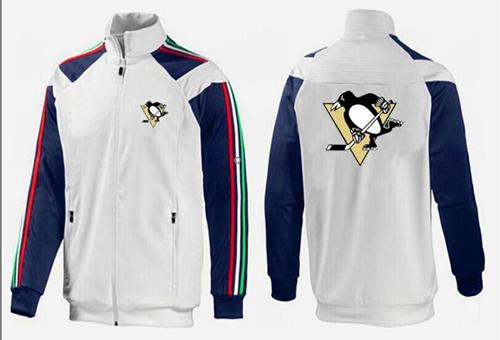 NHL Pittsburgh Penguins Zip Jackets White-1