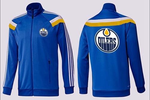 NHL Edmonton Oilers Zip Jackets Blue-3