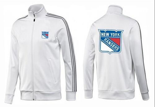 NHL New York Rangers Zip Jackets White-2