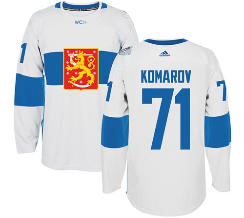 Team Finland #71 Leo Komarov White 2016 World Cup Stitched NHL Jersey