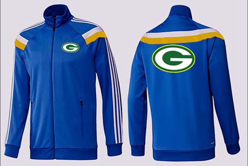 NFL Green Bay Packers Team Logo Jacket Blue_3