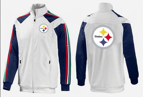 NFL Pittsburgh Steelers Team Logo Jacket White_3