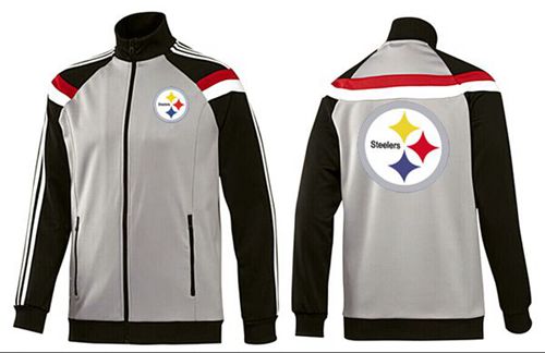 NFL Pittsburgh Steelers Team Logo Jacket Grey