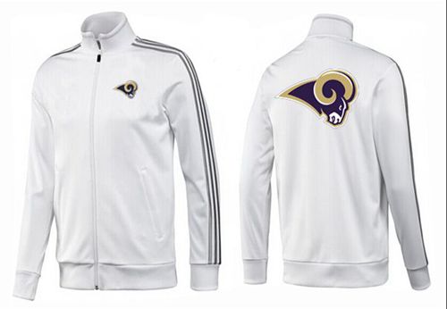 NFL Los Angeles Rams Team Logo Jacket White_3