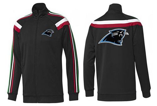 NFL Carolina Panthers Team Logo Jacket Black_2