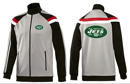 NFL New York Jets Team Logo Jacket Grey