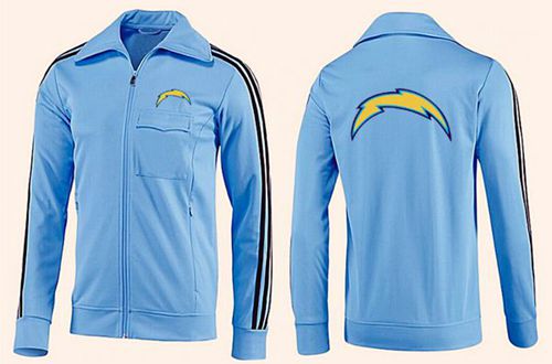 NFL Los Angeles Chargers Team Logo Jacket Light Blue_2