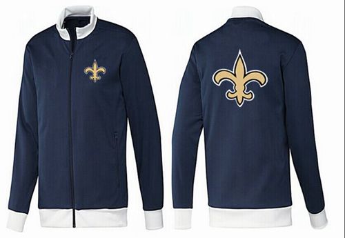 NFL New Orleans Saints Team Logo Jacket Dark Blue_1