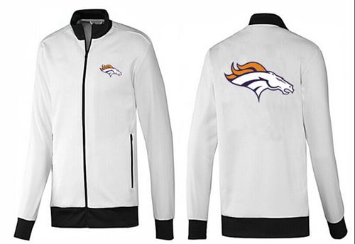 NFL Denver Broncos Team Logo Jacket White_1