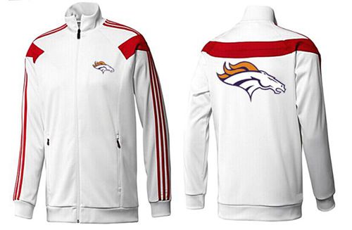 NFL Denver Broncos Team Logo Jacket White_2