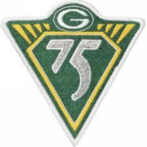 Stitched NFL Green Bay Packers 75th Jersey Patch