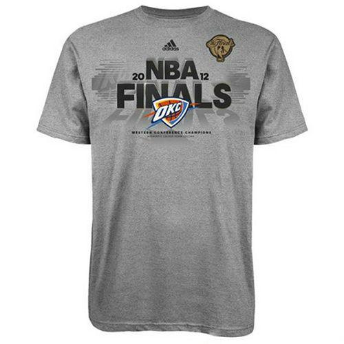 Oklahoma City Thunder 2012 NBA Finals Grey NBA T-Shirt