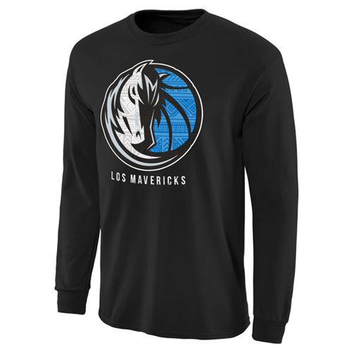 Dallas Mavericks Noches Enebea Long Sleeves T-Shirt Black