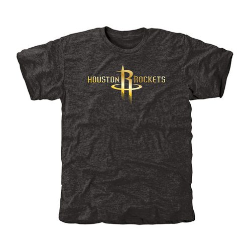 Houston Rockets Gold Collection Tri-Blend T-Shirt Black