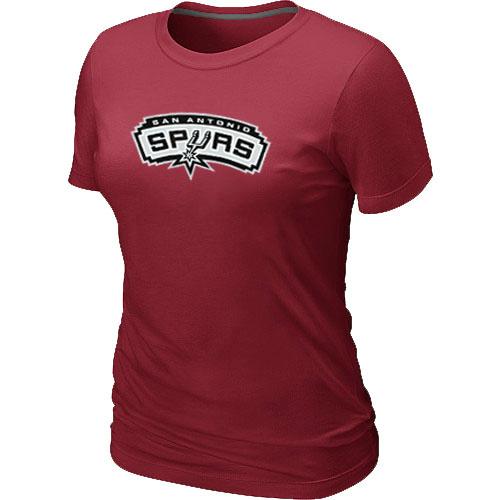 Women's San Antonio Spurs Big & Tall Primary Logo Red NBA T-Shirt