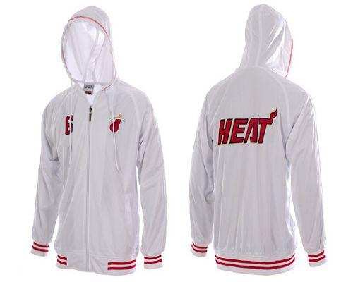 Miami Heat #6 (no name) White NBA Hoodie