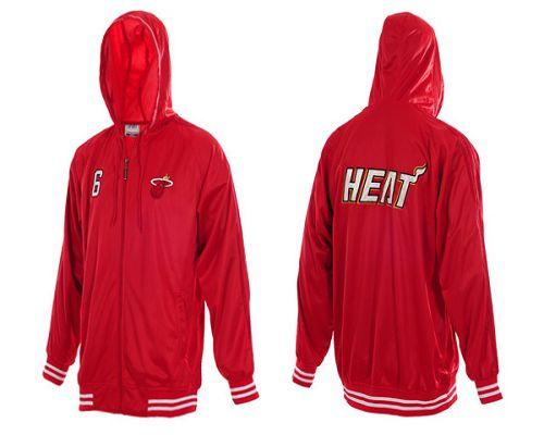 Miami Heat #6 (no name) Red NBA Hoodie