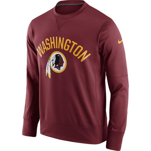 Men's Washington Commanders Nike Burgundy Sideline Circuit Performance Sweatshirt