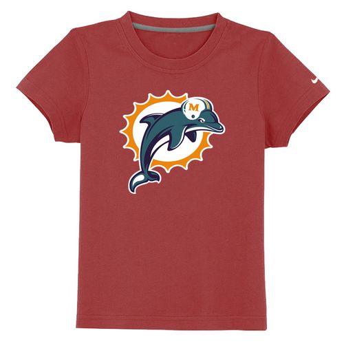 Miami Dolphins Sideline Legend Authentic Logo Youth T-Shirt Red