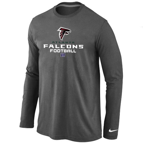 Nike Atlanta Falcons Critical Victory Long Sleeve T-Shirt Dark Grey